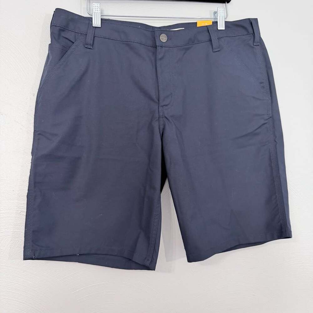 Carhartt Women's BS3111-W Rugged Professional Canvas Shorts Navy 16 NWT Gorpcore
